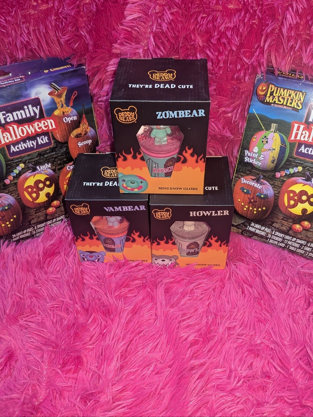 Deddy Bears/ Zombear, Vambear & Howler Mini Snow Globe Set -